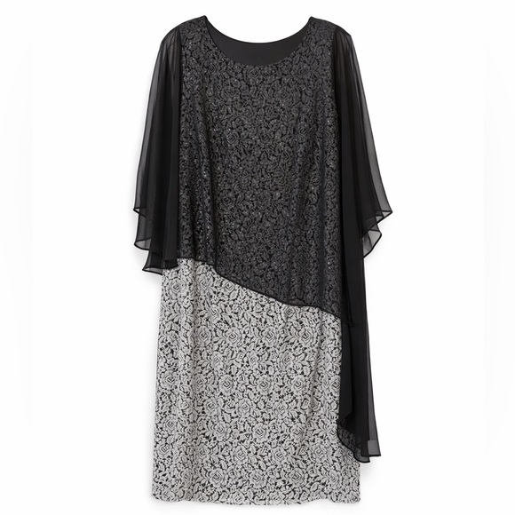 Jessica Howard Dresses & Skirts - Jessica Howard Cocktail Dress black silver size 14